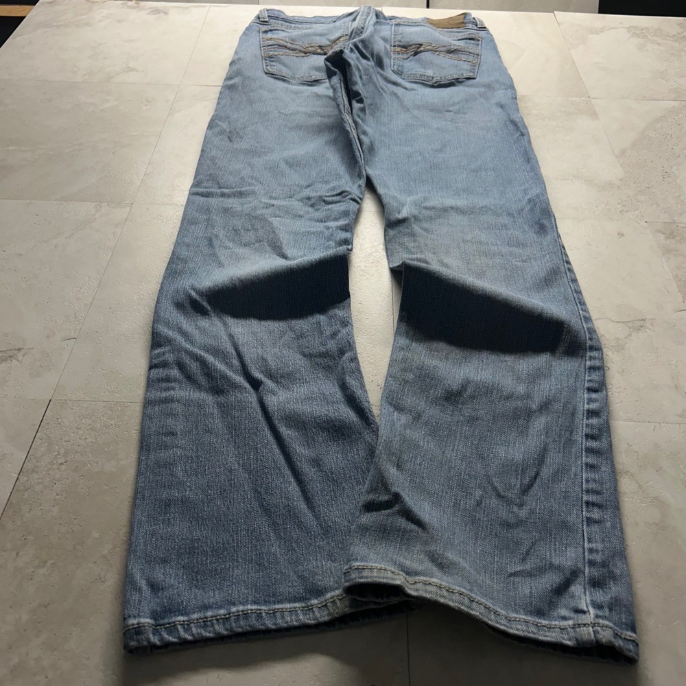 Wrangler 20X Jeans Blue Mens 34x30 Relaxed Boot Leg Denim Western 1077